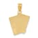 14k Yellow Gold Textured Ace of Hearts and King of Hearts All In Cards Pendant