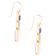 Barse Mother-Of-Pearl, Lapis Lazuli And Turquoise Drop Earrings In Bronze