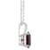 8mm Round Garnet With Diamond Accents Rhodium Over Sterling Silver
Pendant with Chain