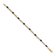 14k Yellow Gold and Rhodium Over 14k Yellow Gold Sapphire and Diamond Bracelet