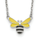 Rhodium Over Sterling Silver Enamel Bumblebee with 2-inch Extension
Childs Necklace