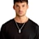 Invicta Men's Antiqued Dog Tag Pendant With Chain In Stainless Steel