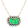 Barse Jewelry Legacy Lime Green and Blue Composite Turquoise Gold Tone Necklace