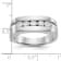 Rhodium Over 10K White Gold Lab Grown Diamond SI1/SI2, G H I, 5-Stone
Men's Channel Band
