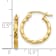 14k Yellow Gold 12mm x 2mm Twist Polished Hoop Earring