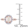 Opal, White Topaz and Diamond 14K Rose Gold Ring 1.52ctw