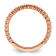 14K Rose Gold Stackable Expressions Diamond Ring 0.045ctw