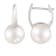 White Cultured Freshwater Pearl 14k White Gold Earrings 8-8.5mm