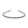 5.00ctw Sapphire and Diamond Bracelet 14k White Gold