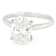 Lab-Grown Diamond Oval Solitaire Ring In 14K White Gold 3.00ct