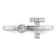 Rhodium Over 14K White Gold Lab Grown Diamond VS/SI GH, Initial T
Adjustable Ring