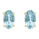 5x3mm Oval Aquamarine 14k Yellow Gold Stud Earrings