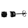 Robert Alton Men's Black Spinel Stud Earrings In Black Ion-Plated
Stainless Steel 6mm