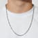 Robert Alton Men's Figaro Chain Necklace 3.5mm In Stainless Steel 24 Inch