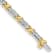 14K Yellow and White Gold Lab Grown Diamond VS/SI GH, Tennis Bracelet