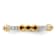 14K Yellow Gold Stackable Expressions Garnet and Diamond Ring 0.225ctw