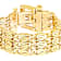 Lumacina Coil Bracelet With Buckle Clasp In 18K Gold Over Bronze