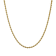 14K Yellow Gold 2.5 mm Diamond Cut Rope Chain 18 Inch Necklace