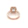 Rectangular Octagonal Sky Blue Topaz and Cubic Zirconia 14K Rose Gold
Over Sterling Silver Ring