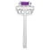 7mm Round Amethyst And White Topaz Accents Rhodium Over Sterling Silver
Halo Ring