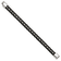 Black Leather and Stainless Steel Polished Flower Link 8.25-inch Bracelet