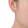 Twisted Knot Button Stud Earrings In 14K Gold Over Brass