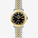 Croton Decider Two-tone Stainless Steel Watch with Black Dial and
Diamond Markers