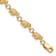 14k Yellow Gold Diamond-cut Small Elephants with Raised Trunks Link Bracelet