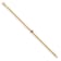 14K Yellow Gold Ruby Curb Link 7.25-inch Bracelet