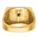 10K Two-Tone Yellow and White Gold Men's Textured Blue Lodge Master
Masonic Ring