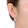 Double Pear Shape CZ Drop Earrings In Sterling Silver