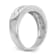 Rhodium Over 14K White Gold Lab Grown Diamond SI1/SI2, G H I, Men's Band