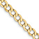 14k Yellow Gold 4.3mm Semi-Solid Curb Link Chain 28"