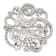 Rhodium Over Sterling Silver Polished Cubic Zirconia Filigree Floral
Vintage Style Pin Brooch