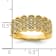 14K Yellow Gold Pave Diamond Wedding Band 0.24ctw