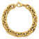 14K Yellow Gold 10.5mm Fancy Open Link 8 Inch Bracelet