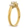 14K Yellow Gold Lab Grown Diamond SI1/SI2, G H I, 3-Stone Engagement Ring