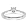 Rhodium Over 14K White Gold Lab Grown Diamond Engagement Ring