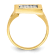 10K Yellow Gold Men's Cubic Zirconia Ring