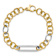 14k Yellow Gold and 14k White Gold 9.1mm Fancy Link Bracelet