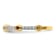14K Yellow Gold Stackable Expressions Garnet and Diamond Ring 0.225ctw
