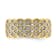 14K Yellow Gold Pave Diamond Wedding Band 0.24ctw