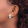 Rhodium Over 14k White Gold Stud Earrings