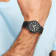 Charles Hubert Black IP-plated Stainless Steel Black Dial Watch
