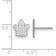 Rhodium Over Sterling Silver NHL Toronto Maple Leafs LogoArt Extra Small
Post Earrings