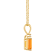 7x5mm Emerald Cut Citrine with Diamond Accent 14k Yellow Gold Pendant
With Chain