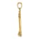 14k Yellow Gold Polished and Textured Lighthouse Pendant