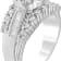 White Diamond Rhodium Over Sterling Silver Ring 0.50ctw