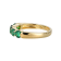 Green Cubic Zirconia 18k Yellow Gold Over Sterling Silver Ring 1.98ctw