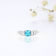Rhodium Over Sterling Silver Paraiba Blue Apatite and Lab Grown Diamond
Mixed Cut Ring 1.71ctw